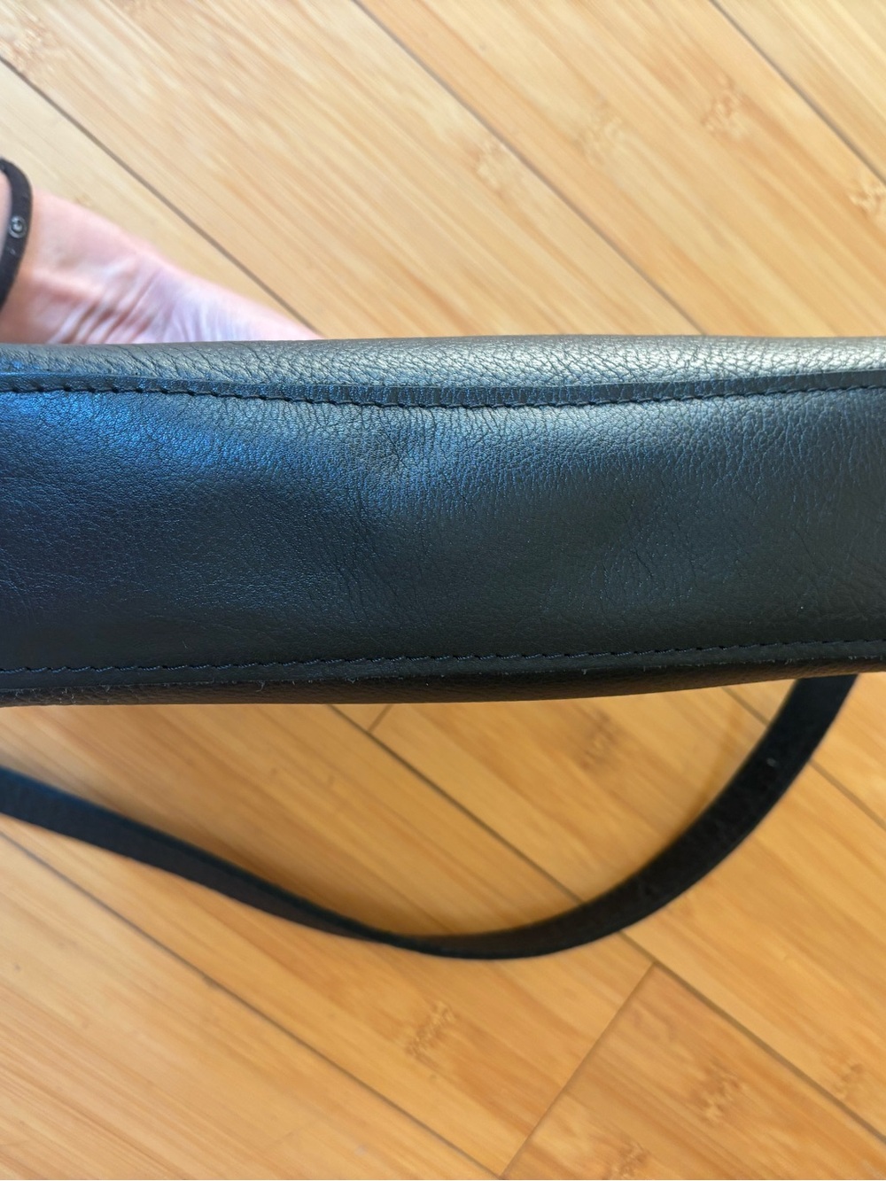 Portland Leather Goods Eclipse Purse Black Leather Bag - Picture 6 of 9